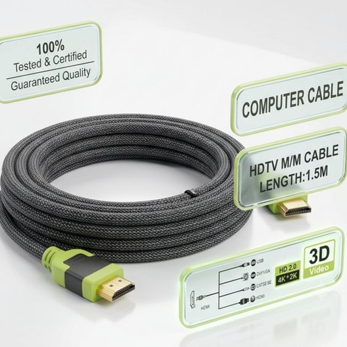 خرید و قیمت کابل HDMI کنفی یوسیتک مدل HDTV M/M طول ۱.۵ متر در اکسسوری استور